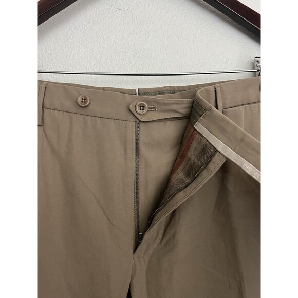 Incotex Milano Fit Men's Khaki Dress Pants 38 Classic Tailored Italian Trousers - Picture 3 of 11